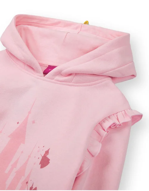 Vanilla Underground Disney Princess Girls Pink Hoodie (3-8 Years) - 3-4 Yrs Image 3