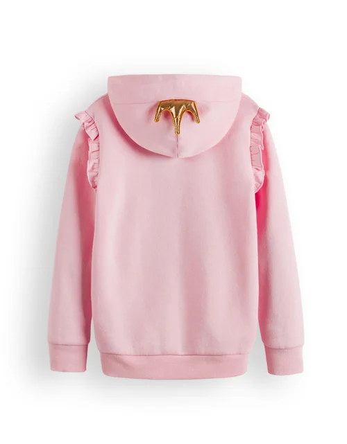 Vanilla Underground Disney Princess Girls Pink Hoodie (3-8 Years) - 3-4 Yrs Image 2