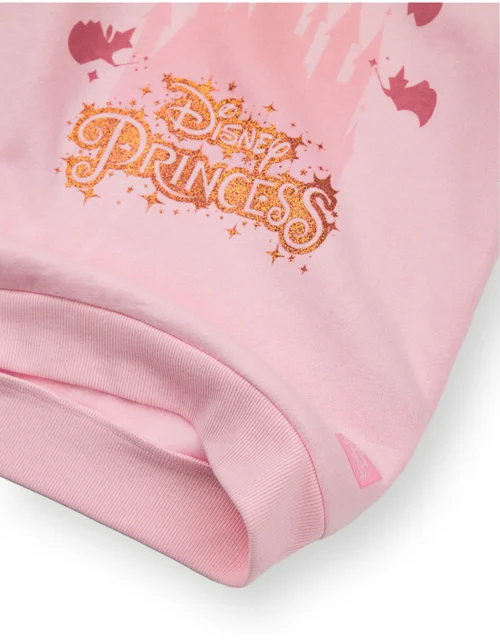 Vanilla Underground Disney Princess Girls Pink Hoodie (3-8 Years) - 3-4 Yrs Image 4