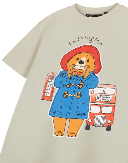 Vanilla Underground Paddington Bus Unisex Kids Beige T-Shirt (18 Months - 6 Years) - 3-4 Yrs Image 5