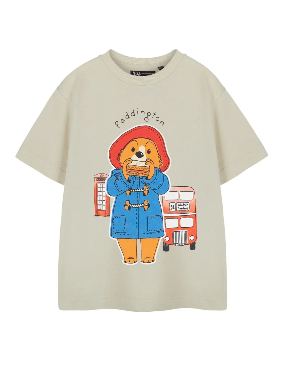 Vanilla Underground Paddington Bus Unisex Kids Beige T-Shirt (18 Months - 6 Years) - 3-4 Yrs Image 1