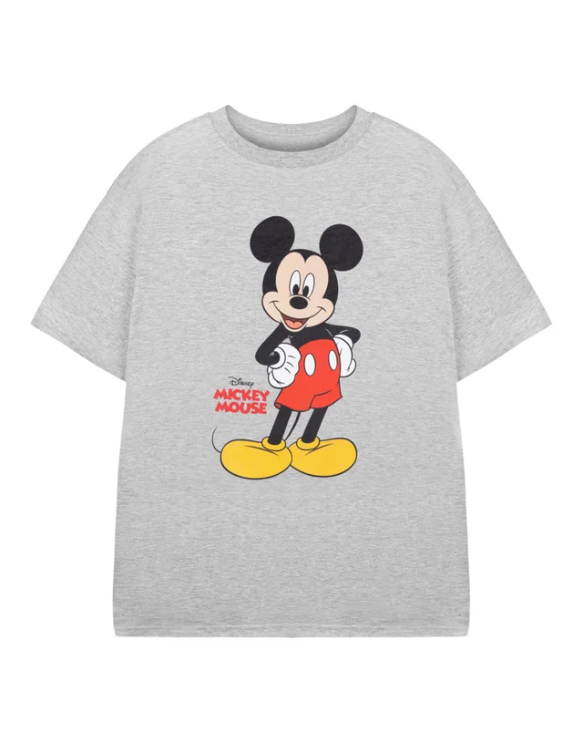 Vanilla Underground Disney Mickey Mouse Boys Grey T-Shirt (3-8 Years)