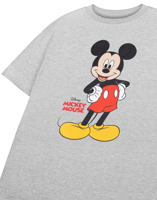 Vanilla Underground Disney Mickey Mouse Boys Grey T-Shirt (3-8 Years) - Age 3-4 Years Image 5