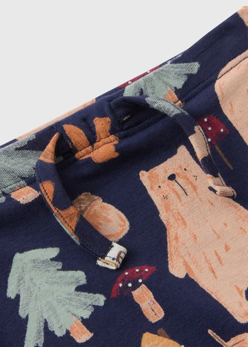 Baby Navy Woodland Print Leggings (Newborn-23mths) - 9-12 months Image 2