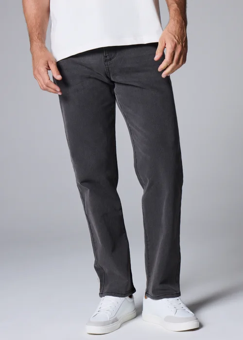 Grey Straight Jeans - 30 Waist Regular Image 3