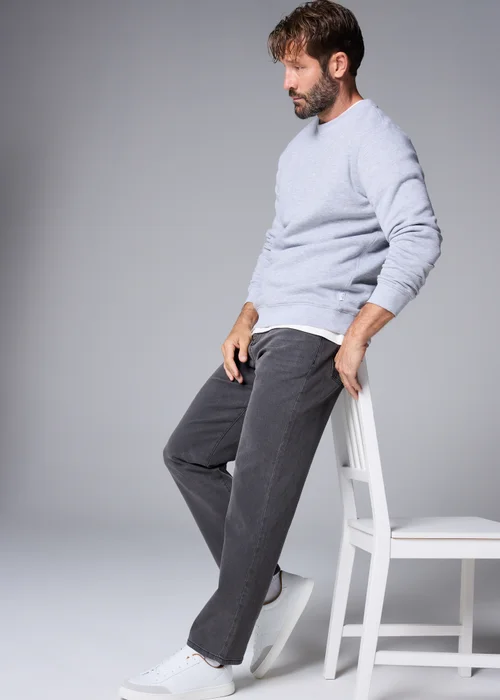 Grey Straight Jeans - 30 Waist Regular Image 2