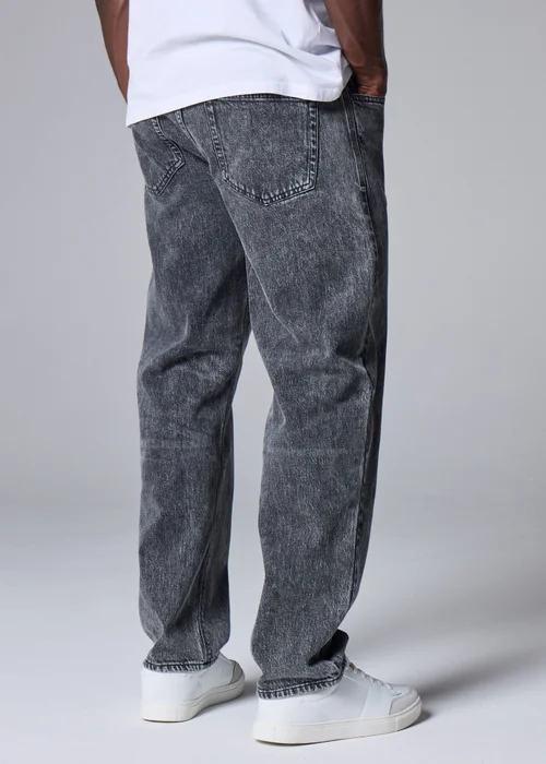 Grey Wash Relaxed Fit Jeans - 34 Waist Regular Image 4