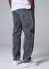Grey Wash Relaxed Fit Jeans - 34 Waist Regular Image 4