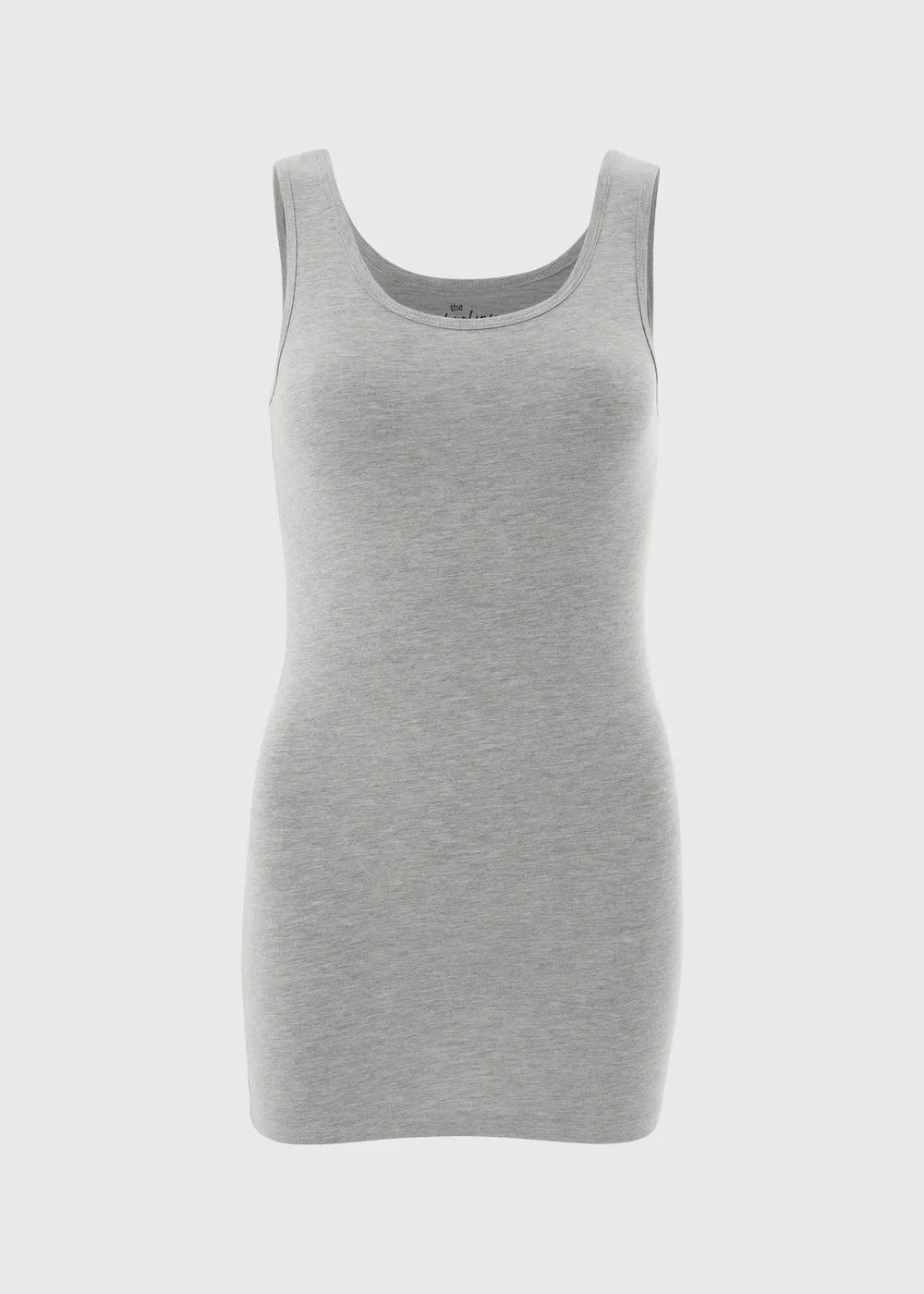 Grey Essential Longline Vest Top - 8 Image 4