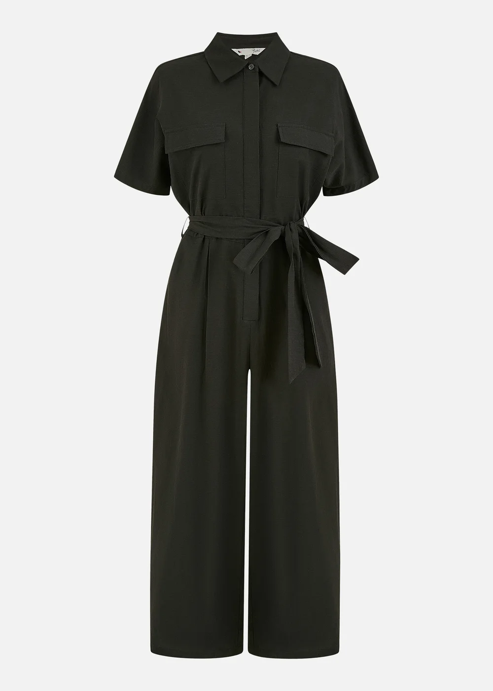 Yumi Black Utility Relaxed Fit Jumpsuit - 8 Image 3