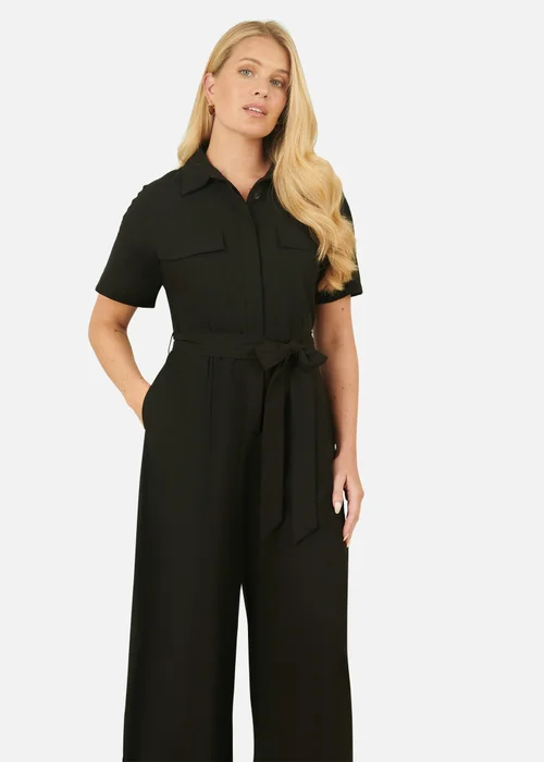 Yumi Black Utility Relaxed Fit Jumpsuit - 8 Image 2