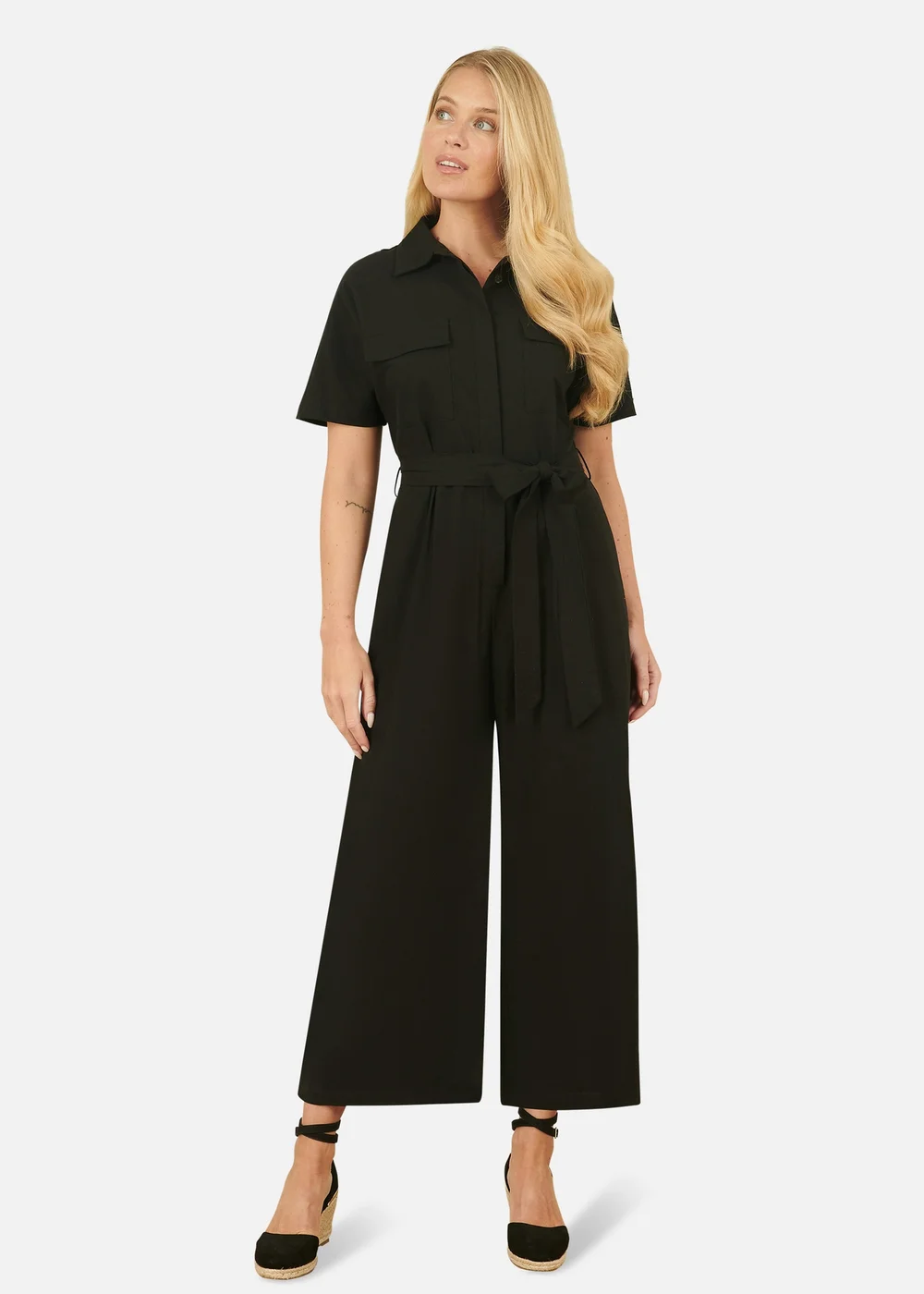 Yumi Black Utility Relaxed Fit Jumpsuit - 8 Image 1
