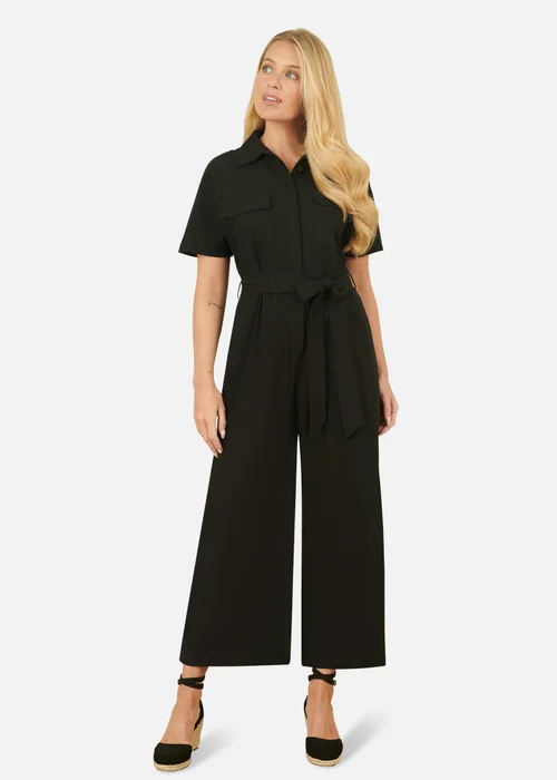 Yumi Black Utility Relaxed Fit Jumpsuit - 8 Image 1