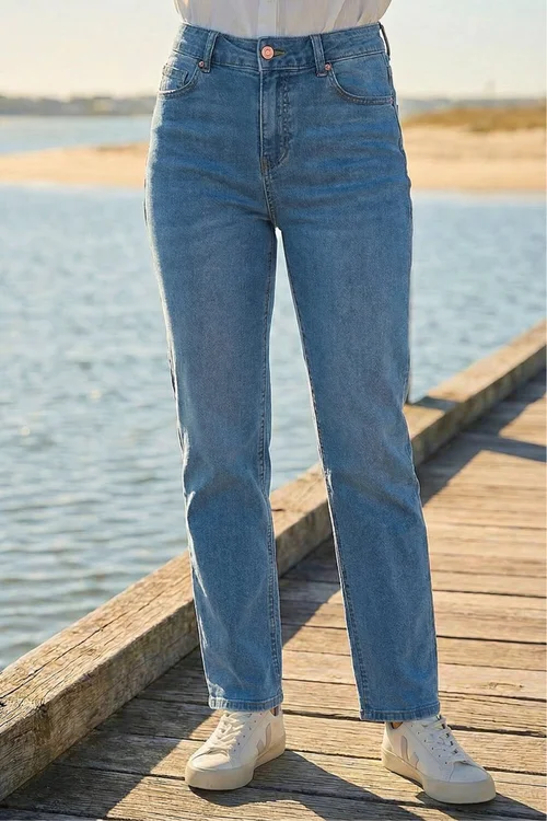 Roman Denim Petite Stretch Straight Leg Jeans - 16 Image 2