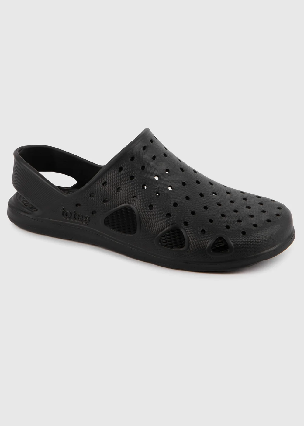 Totes Isotoner Black Clog - 7 Image 2