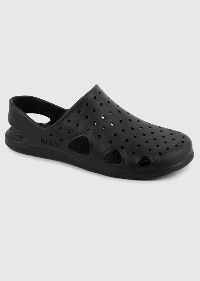 Totes Isotoner Black Clog