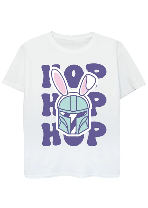 Star Wars Hop Bunny Girls White Graphic T-Shirt (3-13 Years) - 3-4 Yrs Image 1