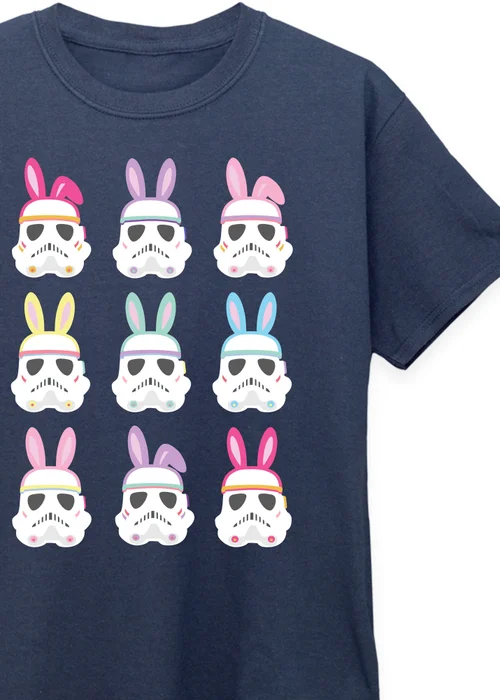 Star Wars Stormtrooper Bunnies Kids Navy Graphic T-Shirt (3-13 Years) - 3-4 Yrs Image 2