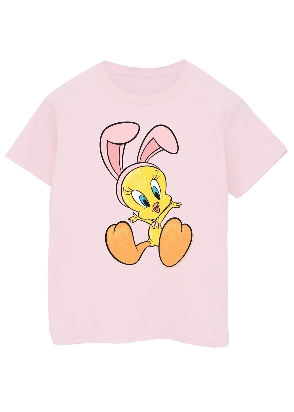 Looney Tunes Tweety Bunny Girls Pink T-Shirt (3-13 Years) - Age 3-4 Years Image 1