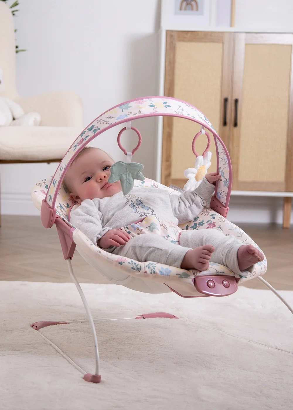 Red Kite Cozy Bounce Rose & Ivy Bounce Chair - One Size Image 5