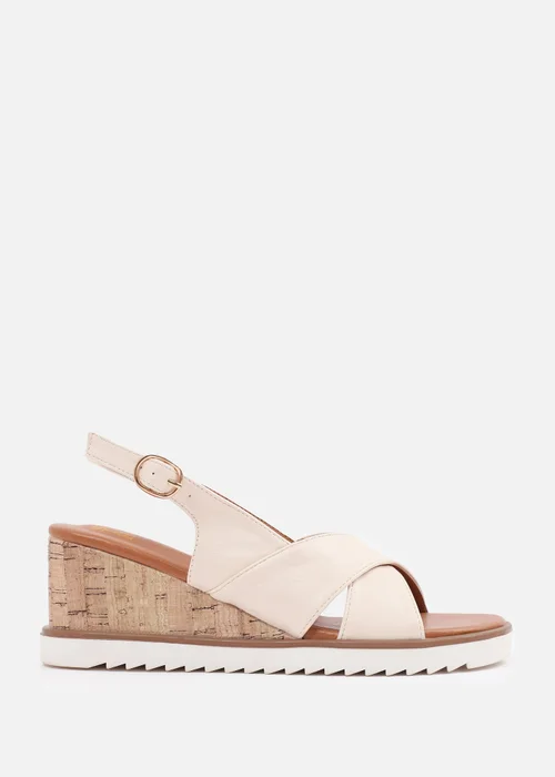 Where's That From Cream PU Qween Wedge Shoes - 5 Image 2