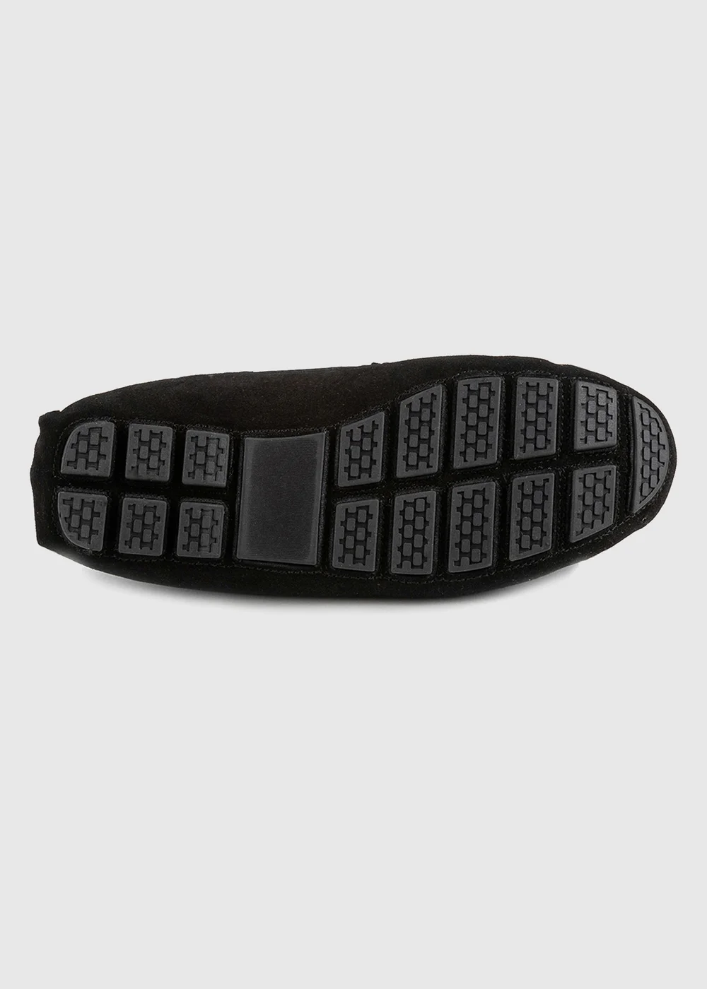 Totes Isotoner Black Real Suede With Closed Stitch Moccasin Slipper - 10 Image 6