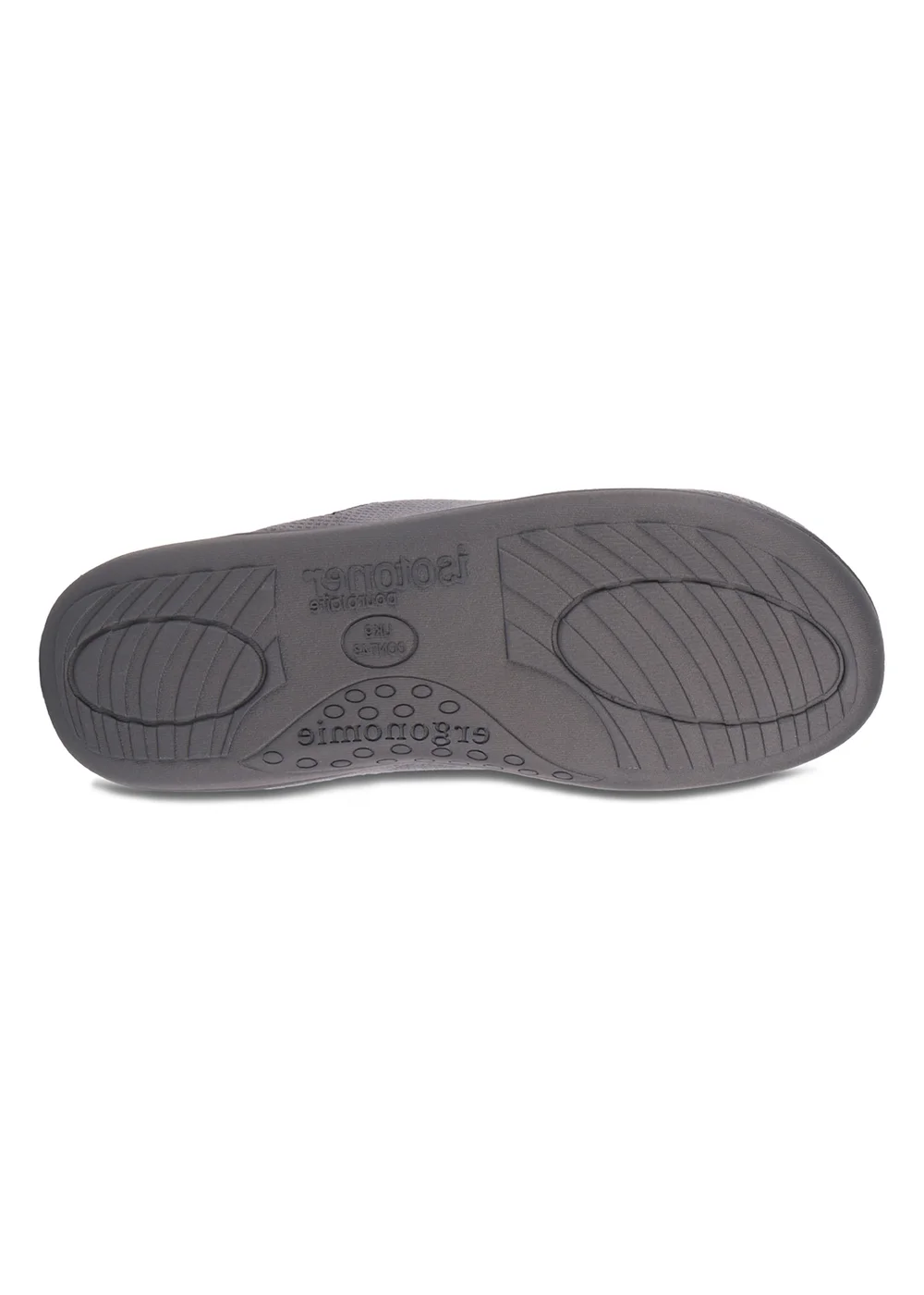 Totes Isotoner Grey Square Patterned Smart Mule Slipper - 11 Image 6