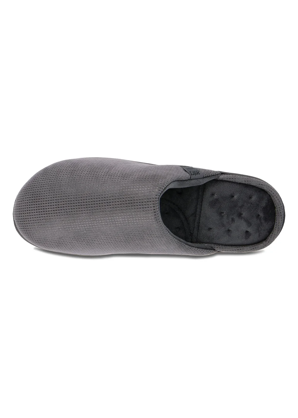 Totes Isotoner Grey Square Patterned Smart Mule Slipper - 11 Image 5