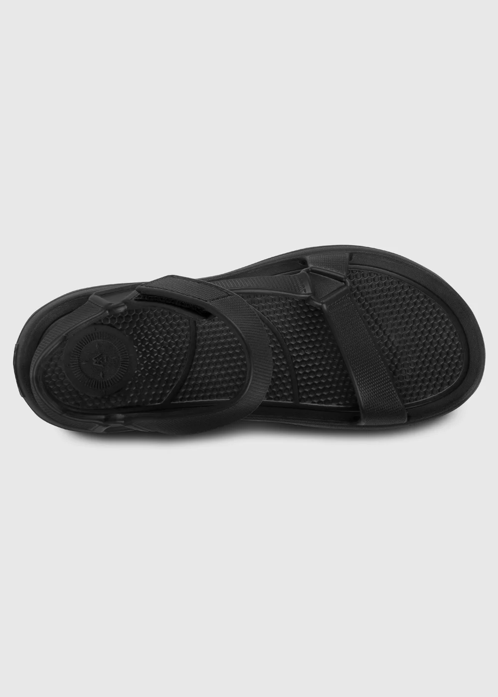 Totes Isotoner Black Velcro Sport Sandal - 10 Image 4