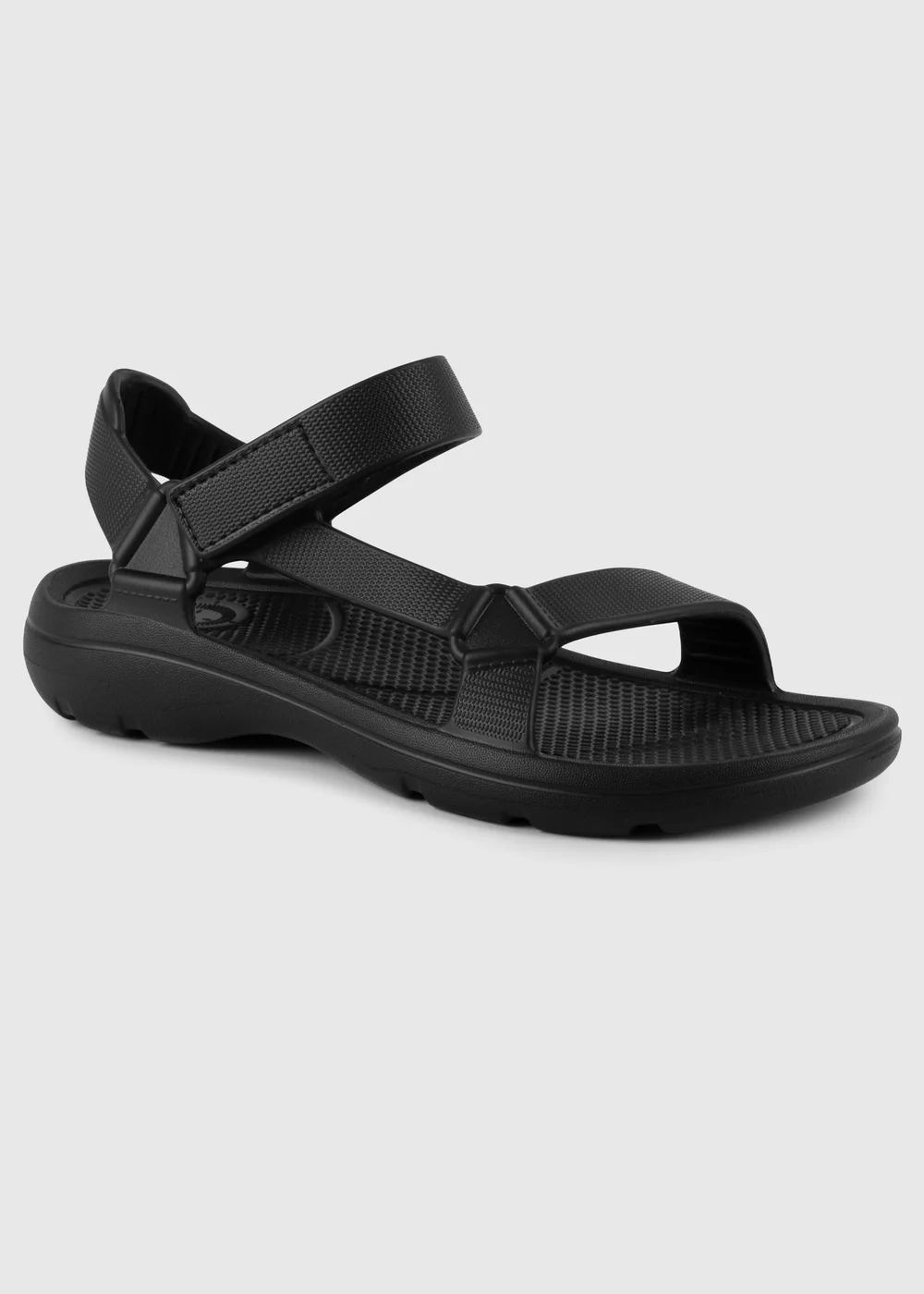 Totes Isotoner Black Velcro Sport Sandal - 10 Image 2