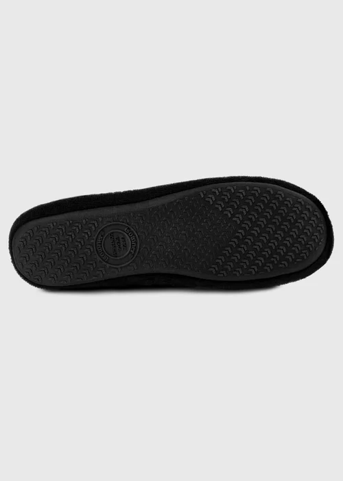 Totes Isotoner Black Terry Ballerina Slippers - 4-5 Image 6