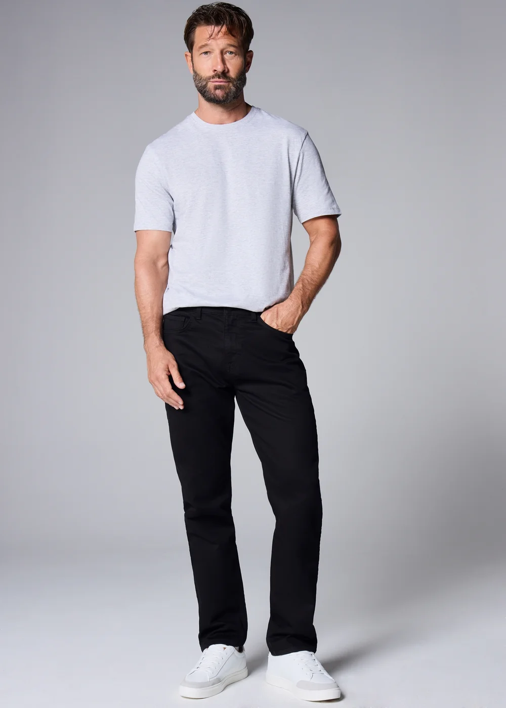 Black Slim Fit Comfort Jeans - 30 Waist Regular Image 1