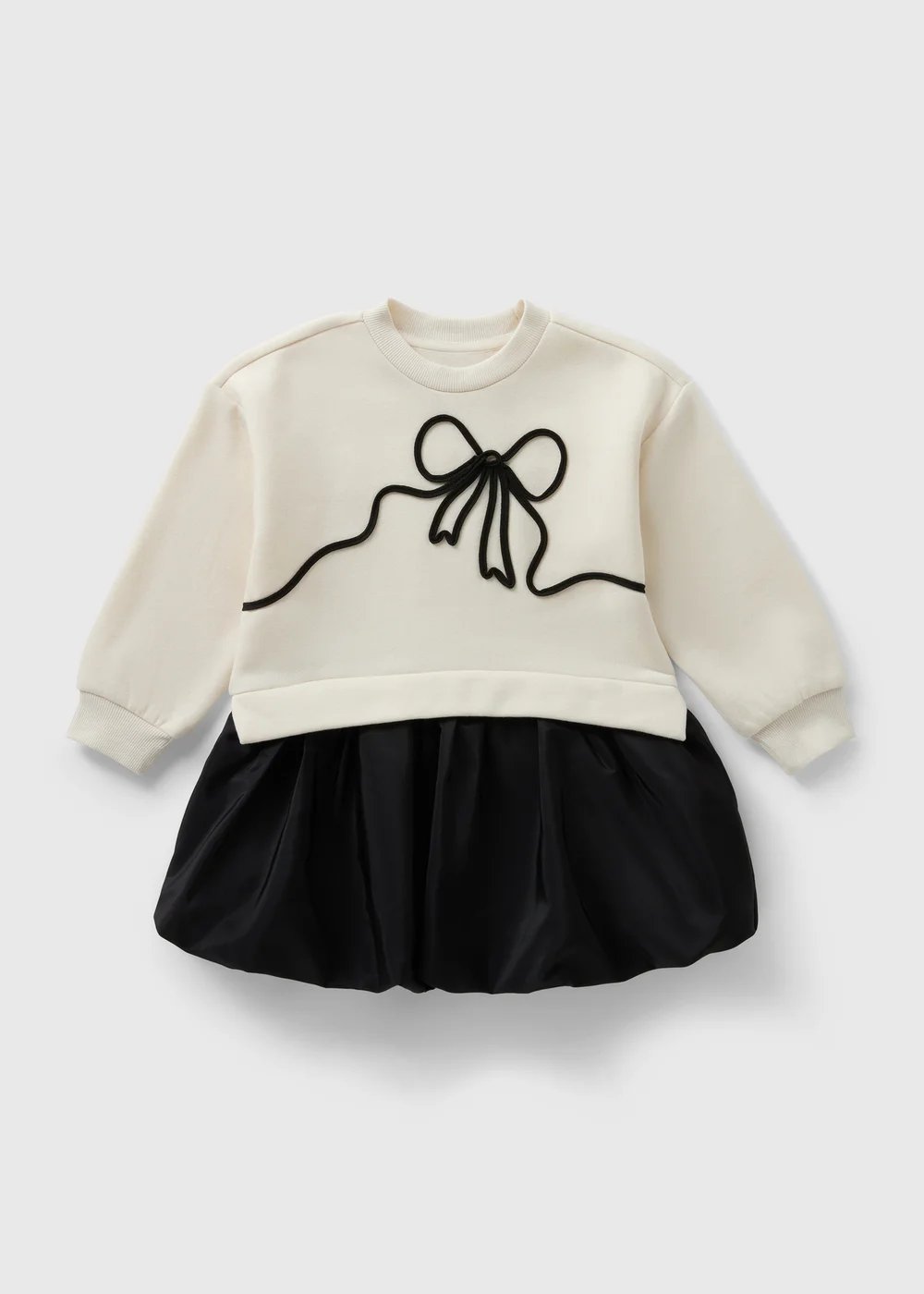 Girls Cream Bow Puffball Dress (1-7yrs) - 1-1.5 Yrs | Matalan Girls Cream Bow Puffball Dress (1-7yrs) - 1-1.5 Yrs | Matalan