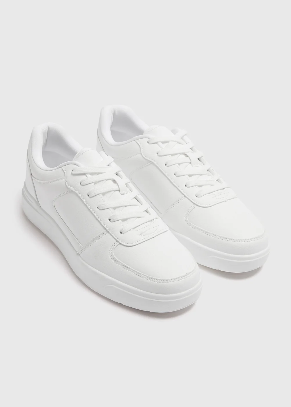 White Basic Trainers - 6 Image 1