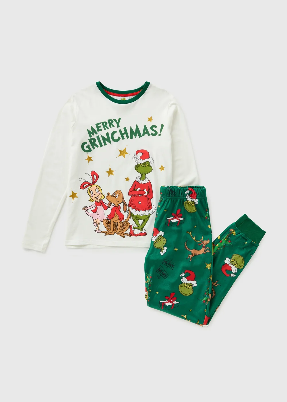 Green Grinch Family Pyjama Set - Extra small Image 3