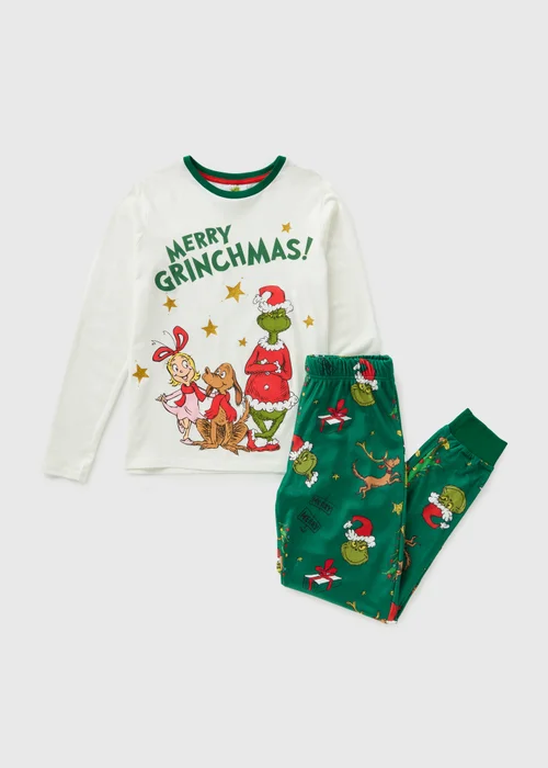 Green Grinch Family Pyjama Set - Extra small Image 3