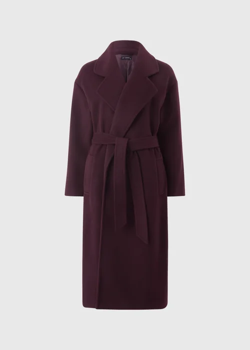 Et Vous Burgundy Smart Trench Coat - S Image 5