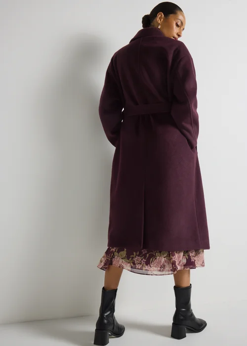 Et Vous Burgundy Smart Trench Coat - S Image 4