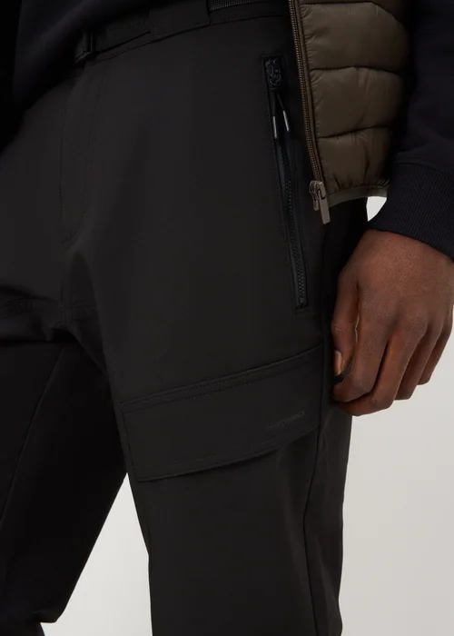Black Belted Trek Trousers - 30 Waist Regular Image 3