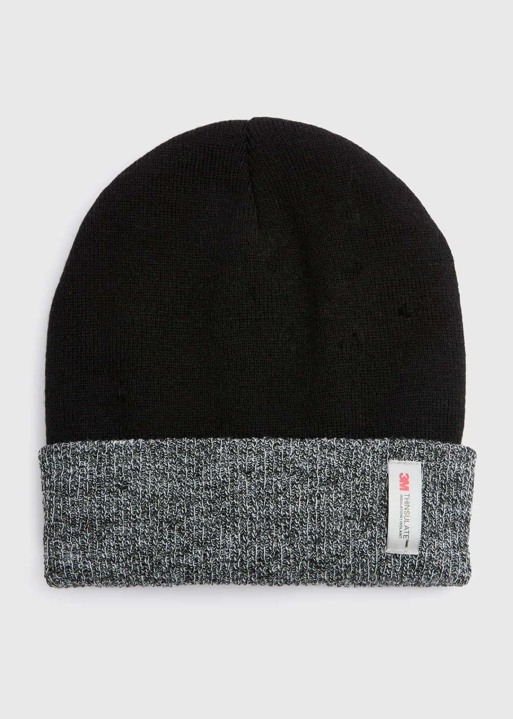 Grey & Black Thinsulate Hat - One Size Image 1