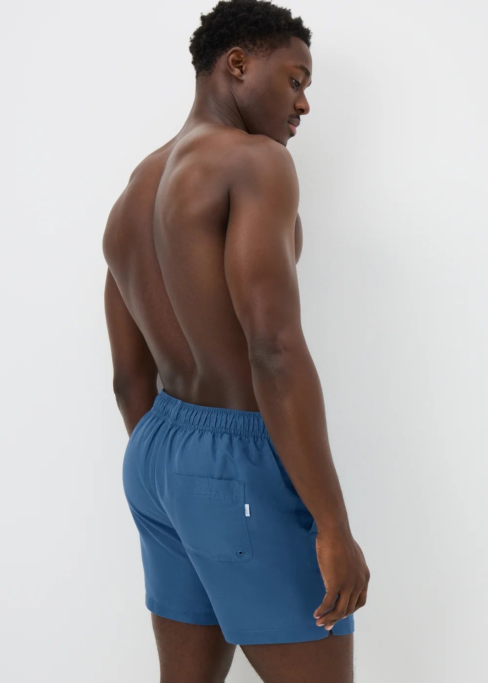 Blue Essential Regular Fit Swim Shorts - XS Image 2