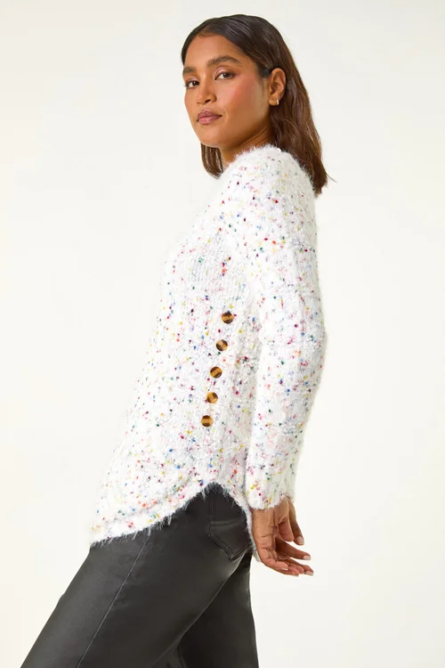 Roman Ivory Nep Curved Hem Jumper - 12 Image 2