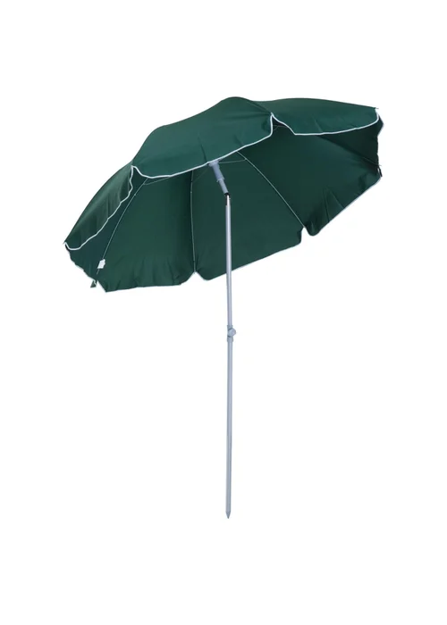 Outsunny Tilt Garden Parasol Beach Umbrella Patio Sun Shade - One Size Image 2