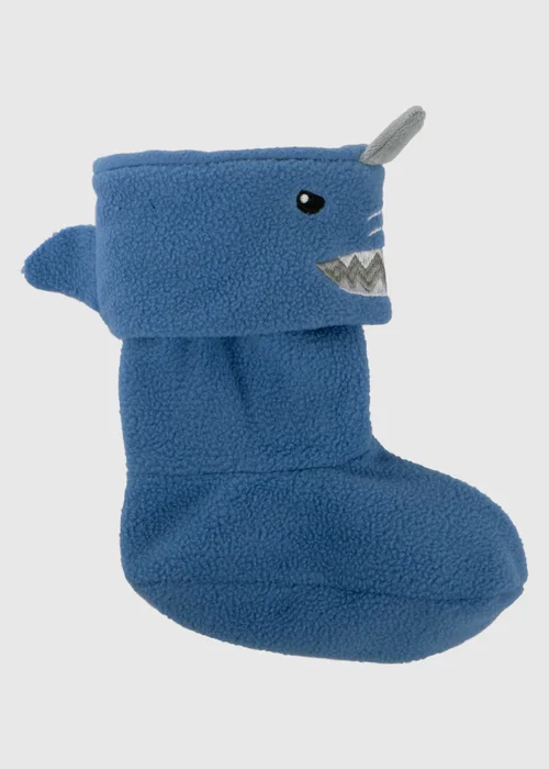 Totes Cirrus Blue Childrens Novelty Welly Liner - Size 5-6 Image 1