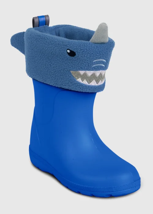 Totes Cirrus Blue Childrens Novelty Welly Liner - Size 5-6 Image 3