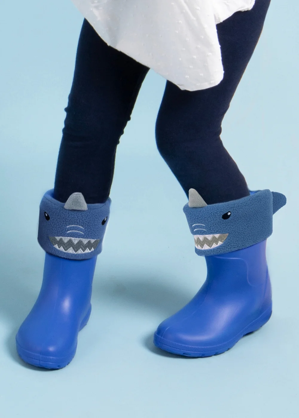 Totes Cirrus Blue Childrens Novelty Welly Liner - Size 5-6 Image 2
