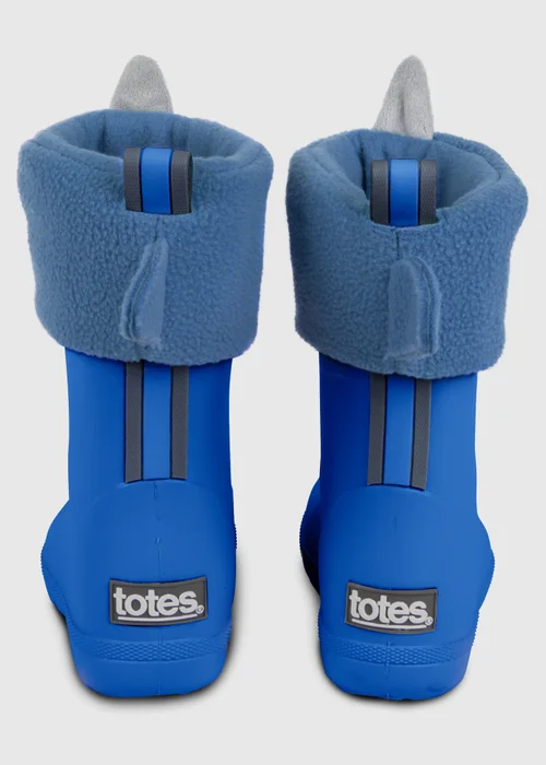 Totes Cirrus Blue Childrens Novelty Welly Liner - Size 5-6 Image 4