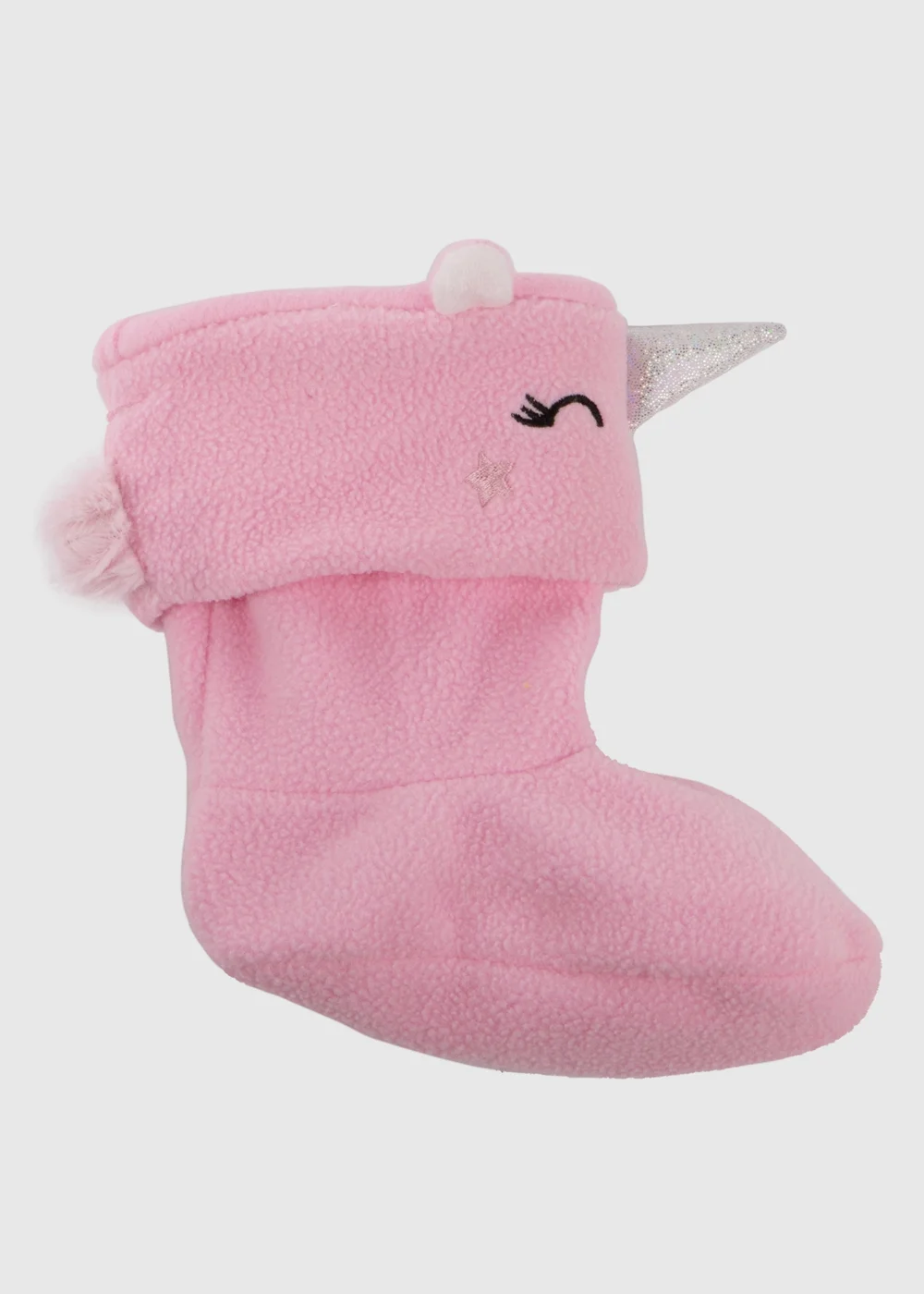 Totes Cirrus Pink Childrens Novelty Welly Liner - 7-8 Image 1