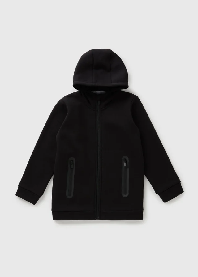Souluxe Boys Black Sports Zip Up Co Ord Jacket (7-15yrs)