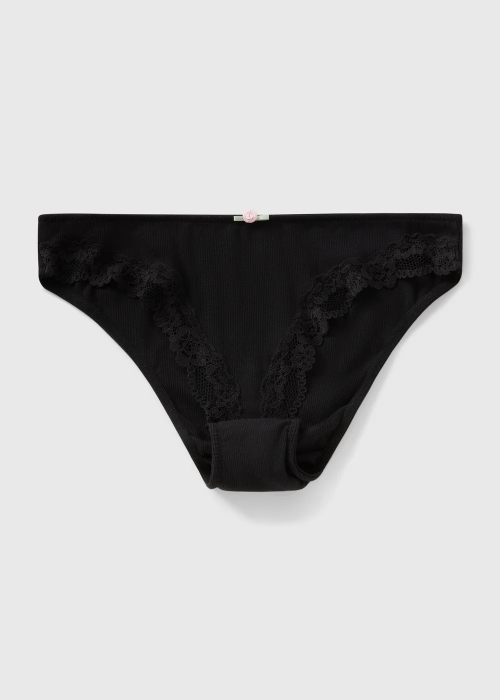 Black Modal High Leg Knickers - L Image 1
